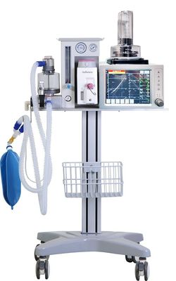 購入 小型および大型動物用の 7 インチ タッチ スクリーンを備えた獣医用麻酔機 online manufacture